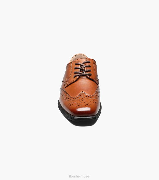 Florsheim أطفال تكشف الابن. أكسفورد طائر الجناح 6B6H483 كونياك الأحذية