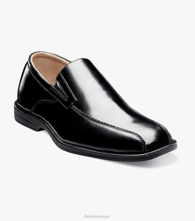 Florsheim أطفال تكشف الابن. زلة اصبع القدم الدراجة 6B6H488 أسود الأحذية