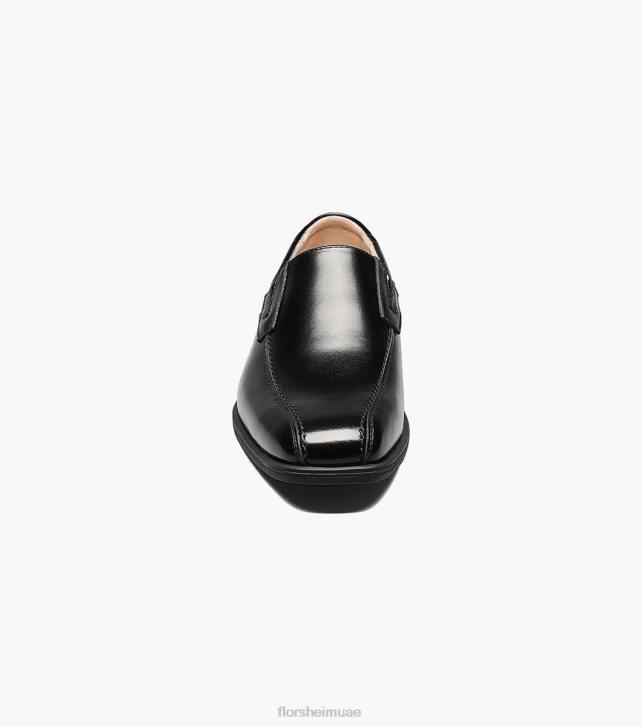 Florsheim أطفال تكشف الابن. زلة اصبع القدم الدراجة 6B6H488 أسود الأحذية