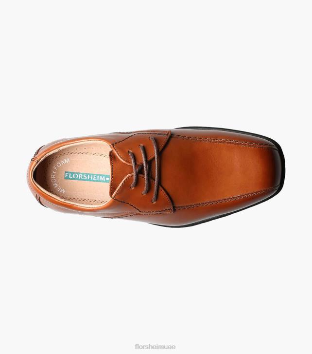 Florsheim أطفال تكشف الابن. دراجة اصبع القدم أكسفورد 6B6H489 كونياك الأحذية