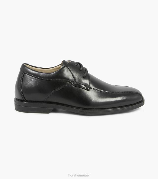 Florsheim أطفال تكشف الابن. دراجة اصبع القدم أكسفورد 6B6H490 أسود الأحذية