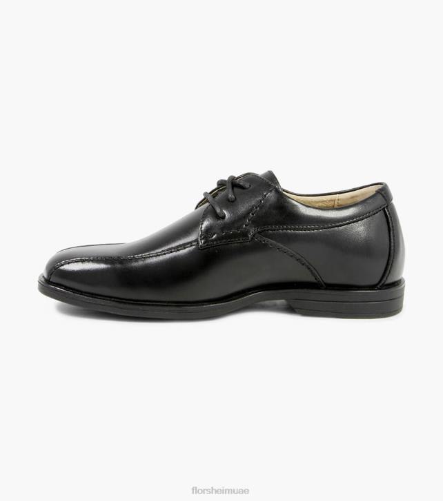 Florsheim أطفال تكشف الابن. دراجة اصبع القدم أكسفورد 6B6H490 أسود الأحذية