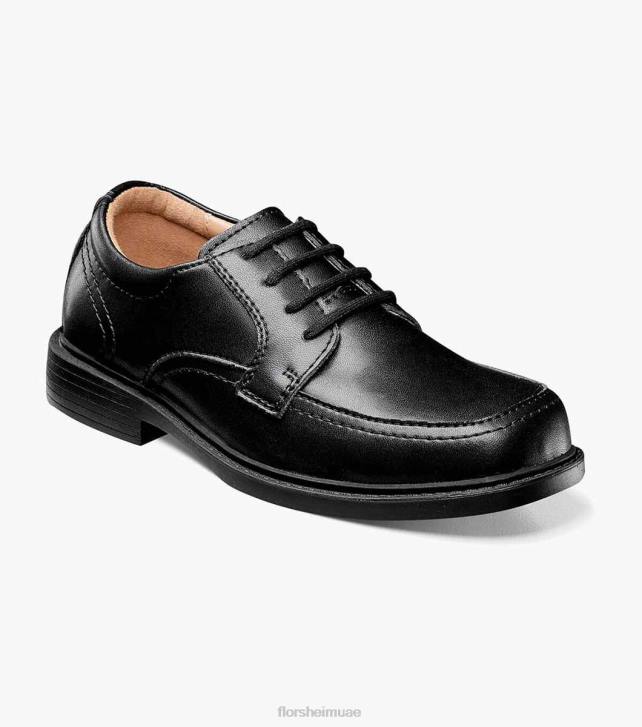 Florsheim أطفال بيلينجز جونيور الثاني موك تو أكسفورد 6B6H493 أسود الأحذية