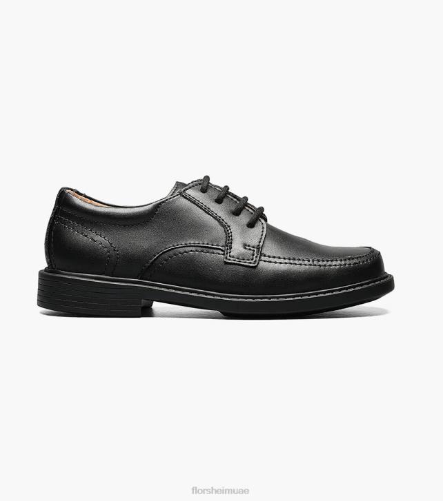 Florsheim أطفال بيلينجز جونيور الثاني موك تو أكسفورد 6B6H493 أسود الأحذية