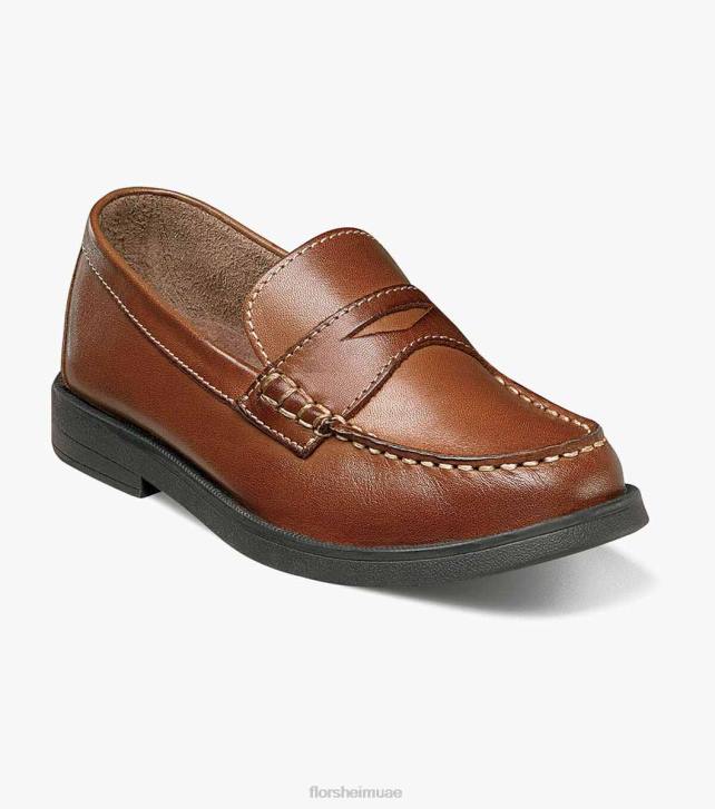 Florsheim أطفال الكروكيه الابن. موك تو بيني متعطل 6B6H494 سرج تان الأحذية