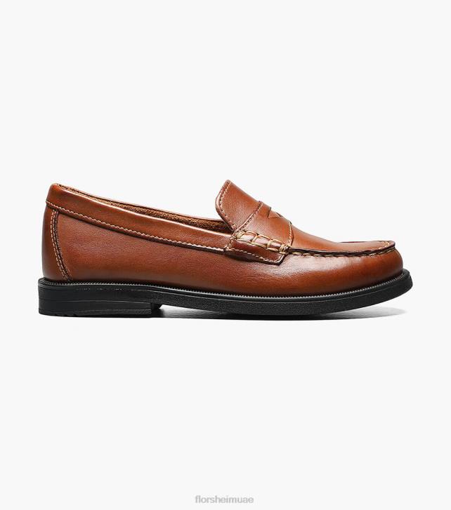 Florsheim أطفال الكروكيه الابن. موك تو بيني متعطل 6B6H494 سرج تان الأحذية