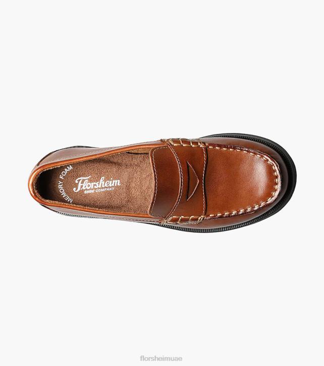 Florsheim أطفال الكروكيه الابن. موك تو بيني متعطل 6B6H494 سرج تان الأحذية