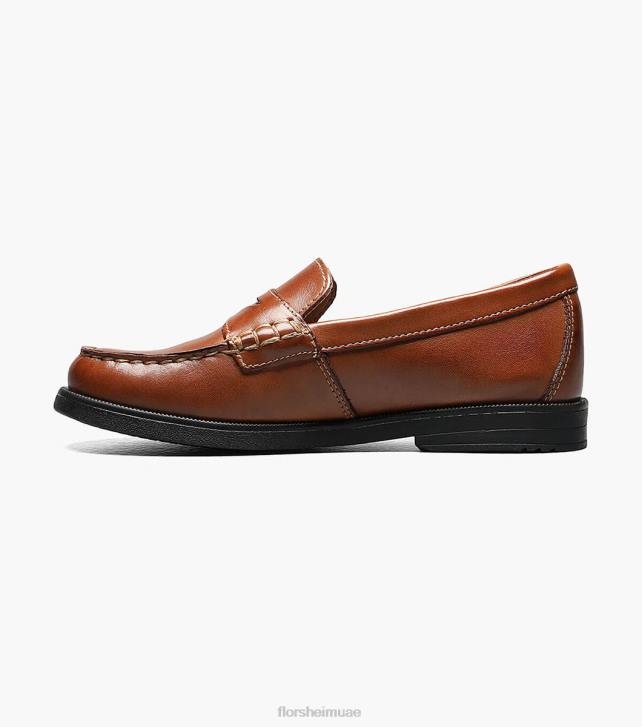 Florsheim أطفال الكروكيه الابن. موك تو بيني متعطل 6B6H494 سرج تان الأحذية