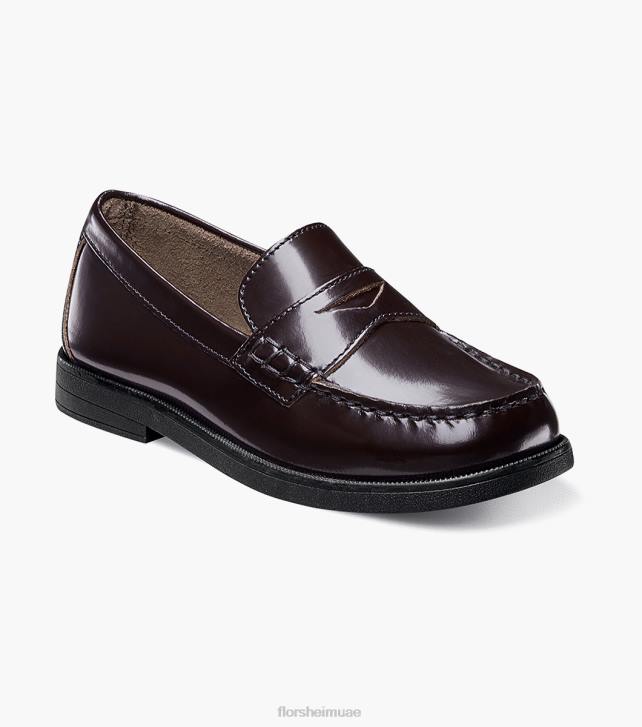 Florsheim أطفال الكروكيه الابن. موك تو بيني متعطل 6B6H496 بورجوندي الأحذية