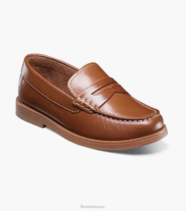 Florsheim أطفال الكروكيه الابن. موك تو بيني متعطل 6B6H497 كونياك الأحذية