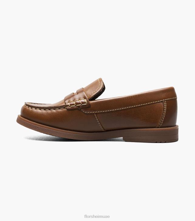 Florsheim أطفال الكروكيه الابن. موك تو بيني متعطل 6B6H497 كونياك الأحذية