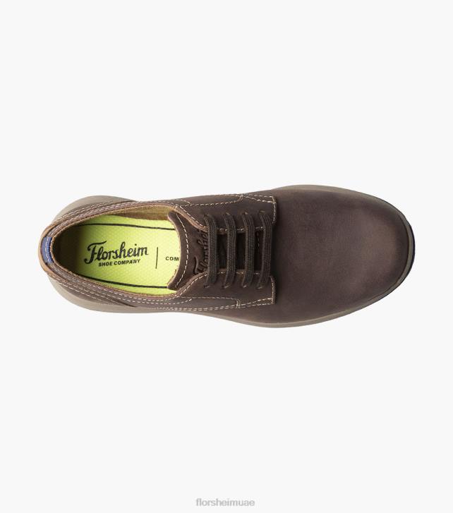 Florsheim أطفال بحيرات عظيمة الابن. سهل اصبع القدم أكسفورد 6B6H502 الفصل البني الأحذية