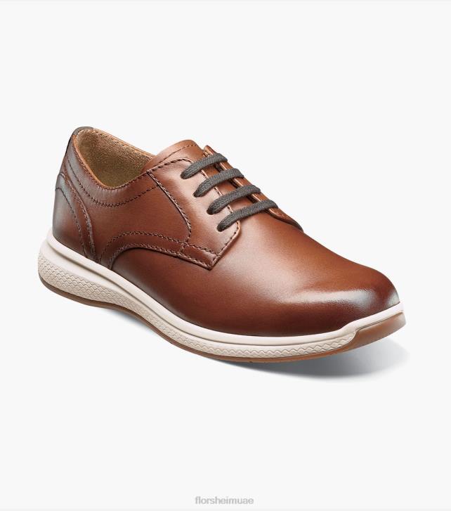 Florsheim أطفال بحيرات عظيمة الابن. سهل اصبع القدم أكسفورد 6B6H504 كونياك الأحذية