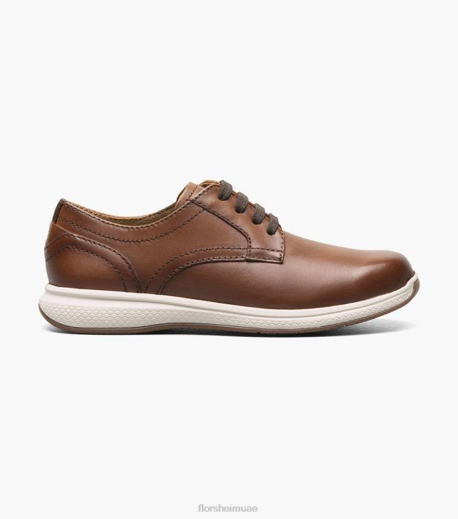 Florsheim أطفال بحيرات عظيمة الابن. سهل اصبع القدم أكسفورد 6B6H504 كونياك الأحذية