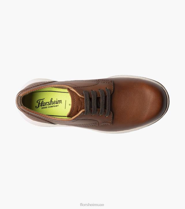 Florsheim أطفال بحيرات عظيمة الابن. سهل اصبع القدم أكسفورد 6B6H504 كونياك الأحذية