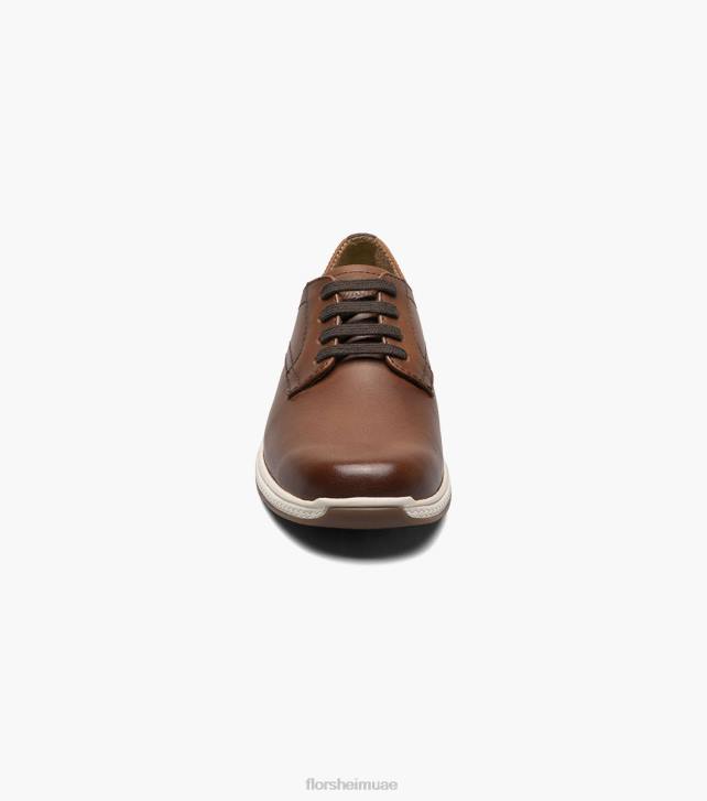 Florsheim أطفال بحيرات عظيمة الابن. سهل اصبع القدم أكسفورد 6B6H504 كونياك الأحذية