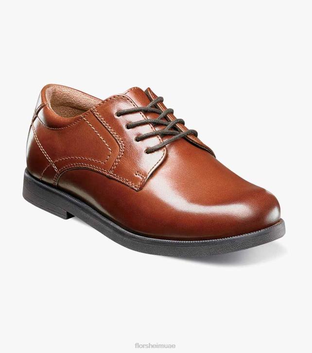 Florsheim أطفال ميدتاون جونيور. سهل اصبع القدم أكسفورد 6B6H506 كونياك الأحذية
