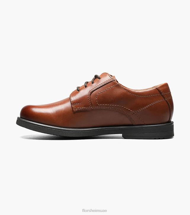 Florsheim أطفال ميدتاون جونيور. سهل اصبع القدم أكسفورد 6B6H506 كونياك الأحذية