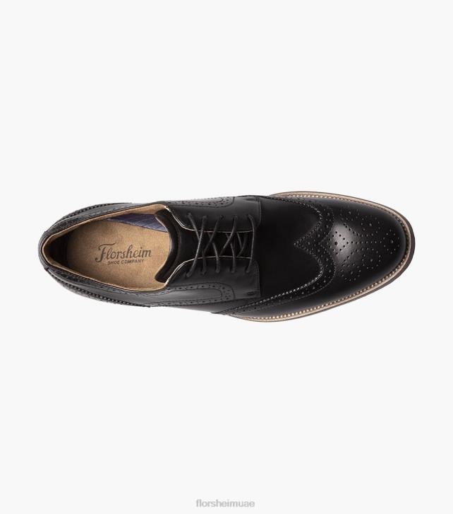 Florsheim رجال روتشى وينجتيب أكسفورد 6B6H52 أسود الأحذية