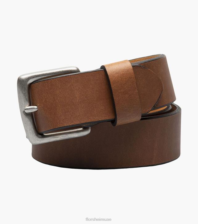 Florsheim للجنسين بيرا حزام جلد طبيعي 6B6H534 تان مُكَمِّلات