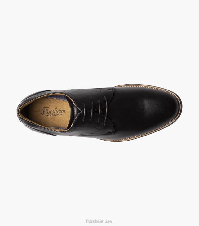Florsheim رجال روتشى عادي اصبع القدم أكسفورد 6B6H55 أسود الأحذية