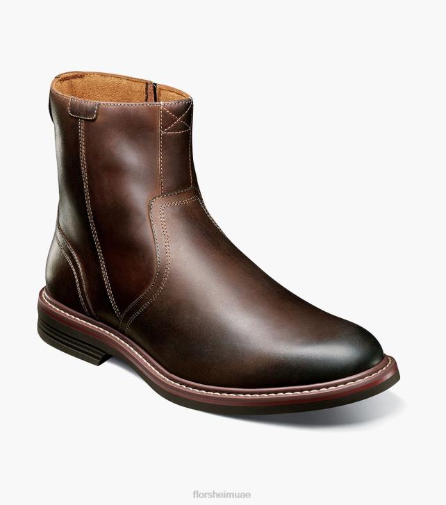 Florsheim رجال نوروالك سهل اصبع القدم التمهيد الجانب البريدي 6B6H59 الفصل البني الأحذية
