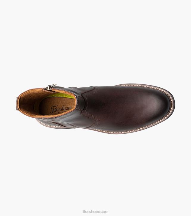 Florsheim رجال نوروالك سهل اصبع القدم التمهيد الجانب البريدي 6B6H59 الفصل البني الأحذية