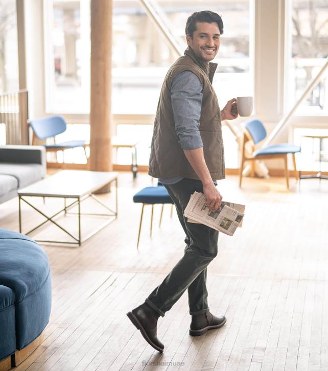 Florsheim رجال نوروالك سهل اصبع القدم التمهيد الجانب البريدي 6B6H59 الفصل البني الأحذية