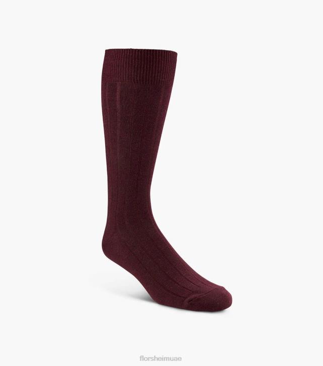 Florsheim للجنسين الجوارب ضلع واسعة طاقم اللباس 6B6H600 بورجوندي مُكَمِّلات