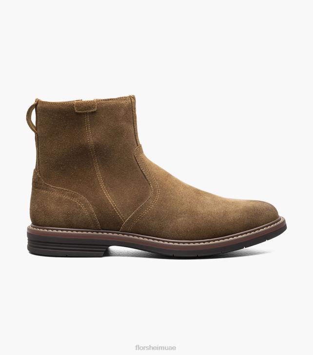 Florsheim رجال نوروالك سهل اصبع القدم التمهيد الجانب البريدي 6B6H60 موكا الأحذية