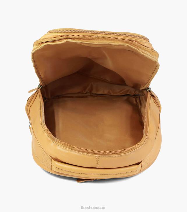 Florsheim للجنسين حقيبة ظهر من الجلد بابتيست 6B6H627 تان مُكَمِّلات