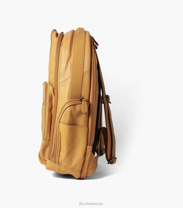 Florsheim للجنسين حقيبة ظهر من الجلد بابتيست 6B6H627 تان مُكَمِّلات