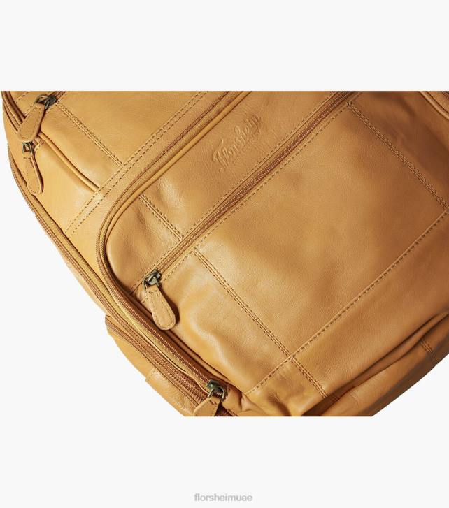 Florsheim للجنسين حقيبة ظهر من الجلد بابتيست 6B6H627 تان مُكَمِّلات