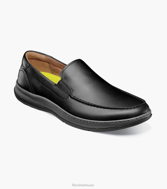 Florsheim رجال وسط اصبع القدم البندقية متعطل 6B6H65 أسود الأحذية