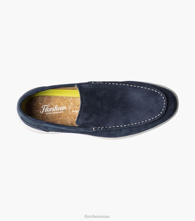 Florsheim رجال هامبتونز موك اصبع القدم البندقية متعطل 6B6H6 من جلد الغزال البحري الأحذية