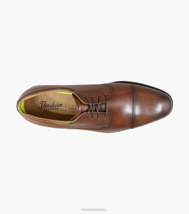 Florsheim رجال آزيو كاب تو أكسفورد 6B6H71 كونياك الأحذية