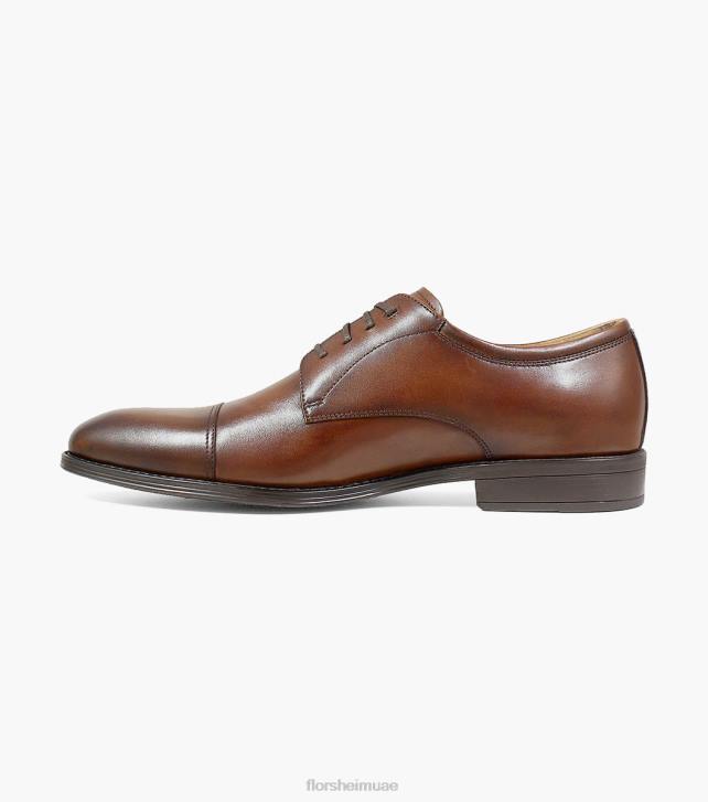Florsheim رجال آزيو كاب تو أكسفورد 6B6H71 كونياك الأحذية