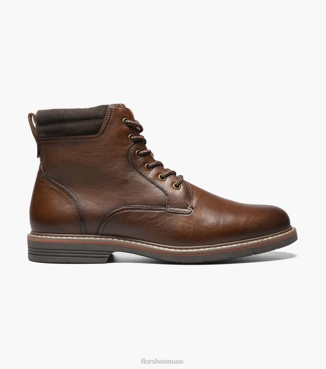 Florsheim رجال نوروك عادي اصبع القدم الدانتيل يصل التمهيد 6B6H80 هبط الكونياك الأحذية