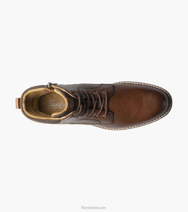 Florsheim رجال نوروك عادي اصبع القدم الدانتيل يصل التمهيد 6B6H80 هبط الكونياك الأحذية