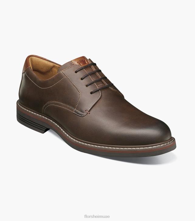 Florsheim رجال نورووك سهل اصبع القدم أكسفورد 6B6H82 الفصل البني الأحذية