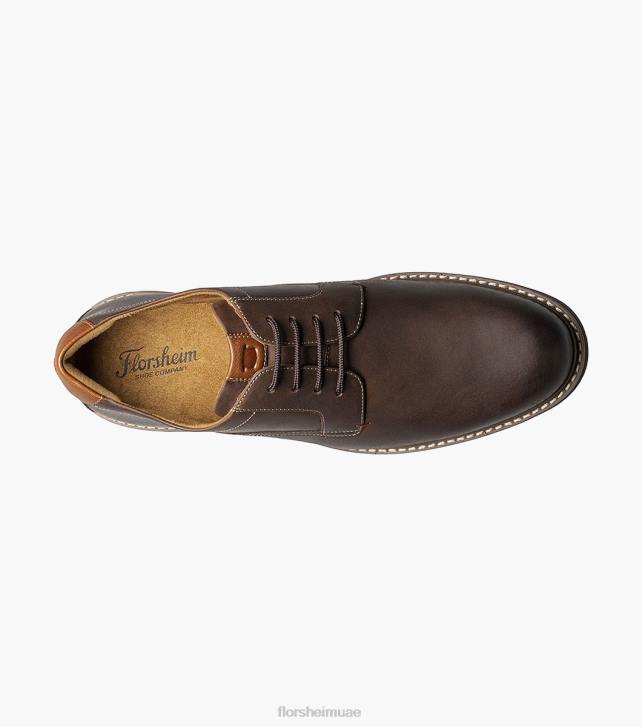 Florsheim رجال نورووك سهل اصبع القدم أكسفورد 6B6H82 الفصل البني الأحذية