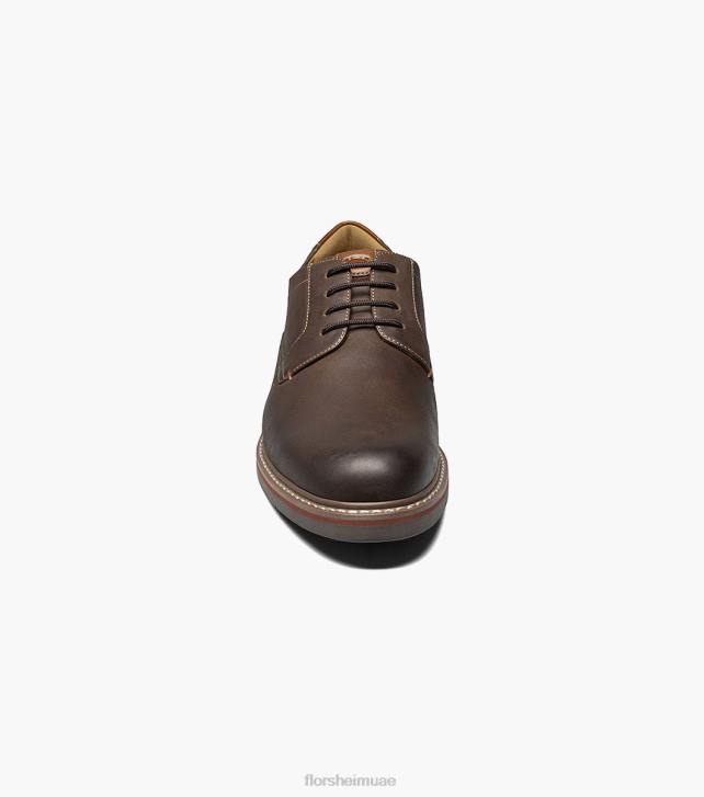 Florsheim رجال نورووك سهل اصبع القدم أكسفورد 6B6H82 الفصل البني الأحذية