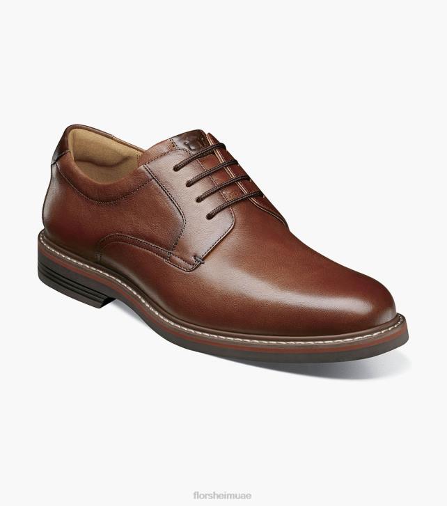 Florsheim رجال نورووك سهل اصبع القدم أكسفورد 6B6H83 هبط الكونياك الأحذية