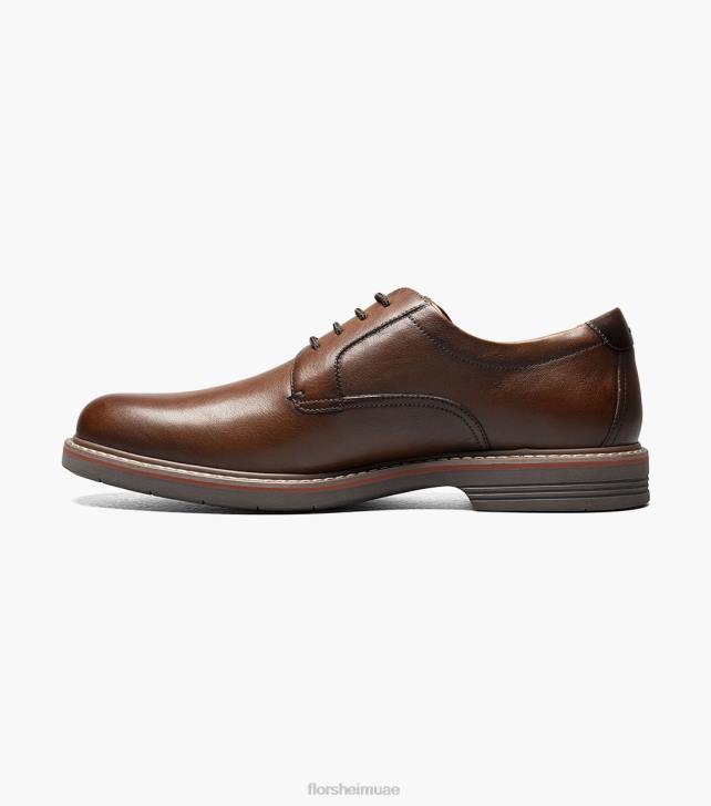 Florsheim رجال نورووك سهل اصبع القدم أكسفورد 6B6H83 هبط الكونياك الأحذية