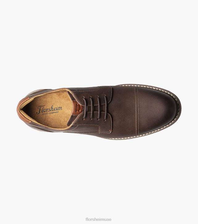 Florsheim رجال نورووك كاب تو أكسفورد 6B6H86 الفصل البني الأحذية