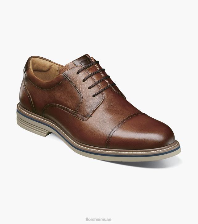 Florsheim رجال نورووك كاب تو أكسفورد 6B6H88 هبط الكونياك الأحذية