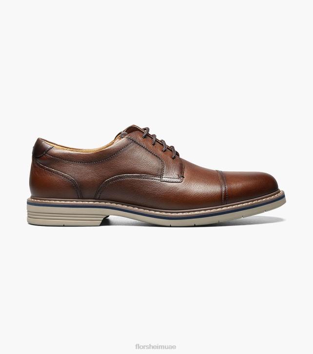 Florsheim رجال نورووك كاب تو أكسفورد 6B6H88 هبط الكونياك الأحذية
