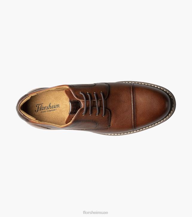 Florsheim رجال نورووك كاب تو أكسفورد 6B6H88 هبط الكونياك الأحذية