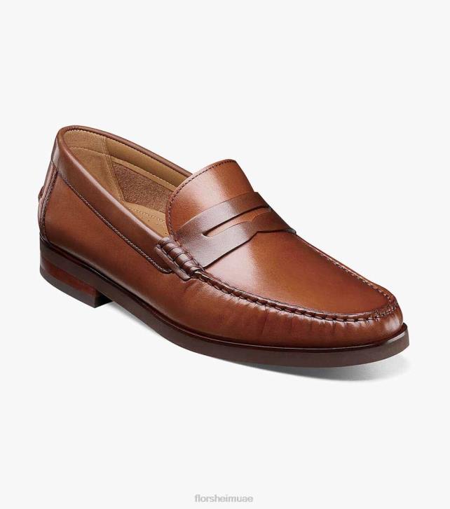 Florsheim رجال berkley flex moc تو بيني متعطل 6B6H177 كونياك متعدد الأحذية