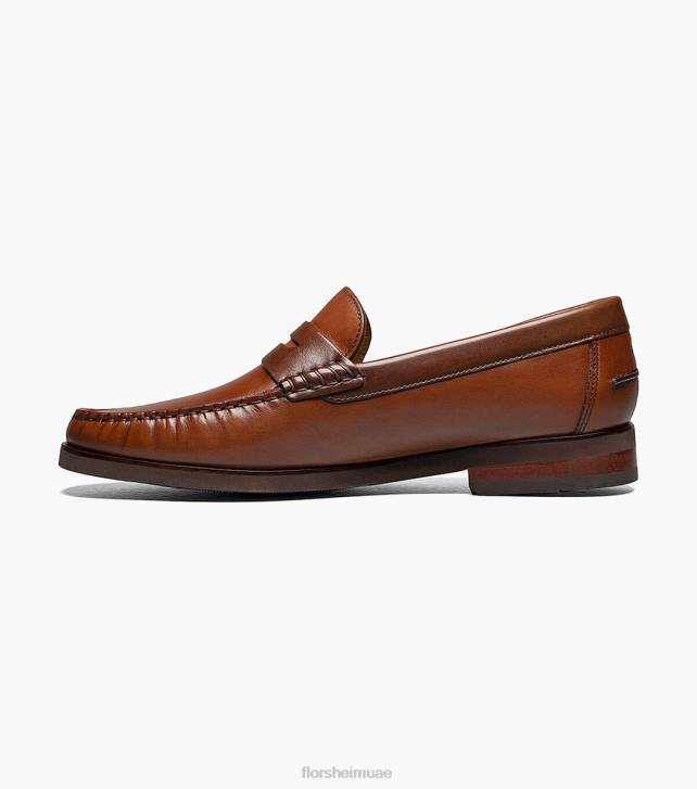 Florsheim رجال berkley flex moc تو بيني متعطل 6B6H177 كونياك متعدد الأحذية